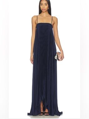 Lovers and Friends Mae Gown in Navy